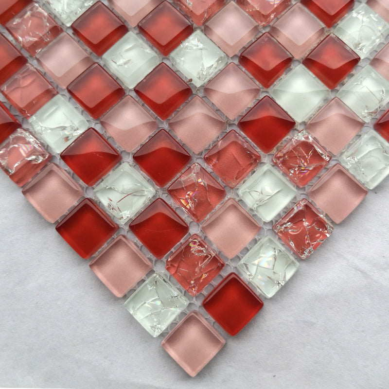 Glass Mosaic Tile Square Shape Wall Tile with Fade Resistant