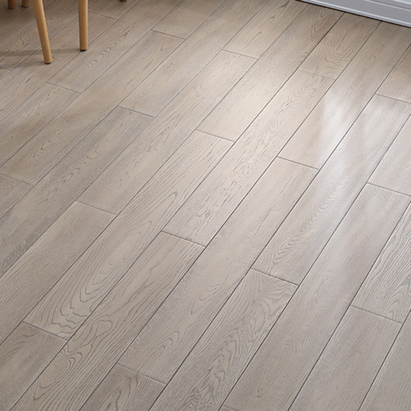 Traditional Side Trim Piece Solid Wood Click-Locking Wire Brushed Hardwood Deck Tiles