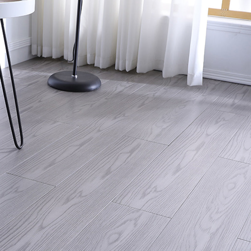 Traditional Side Trim Piece Solid Wood Click-Locking Wire Brushed Hardwood Deck Tiles