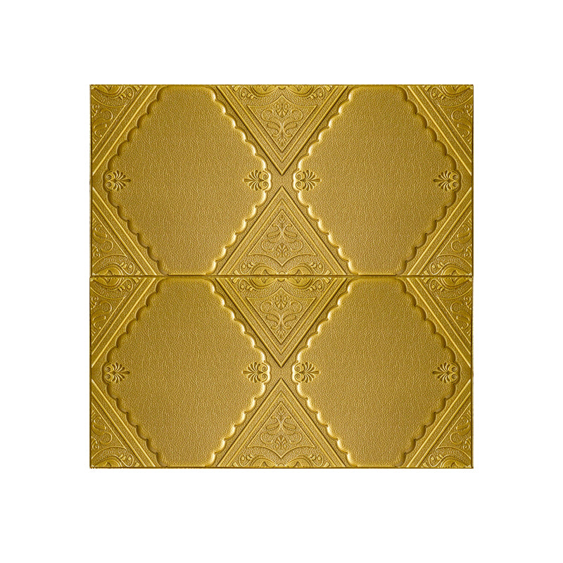 Modern Wall Panels Waterproof 3D Floral Print Peel and Stick Wall Paneling