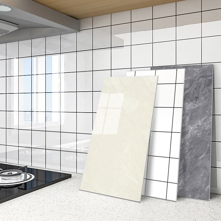 Plastic Peel & Stick Field Tile Waterproof Single Tile Wallpaper