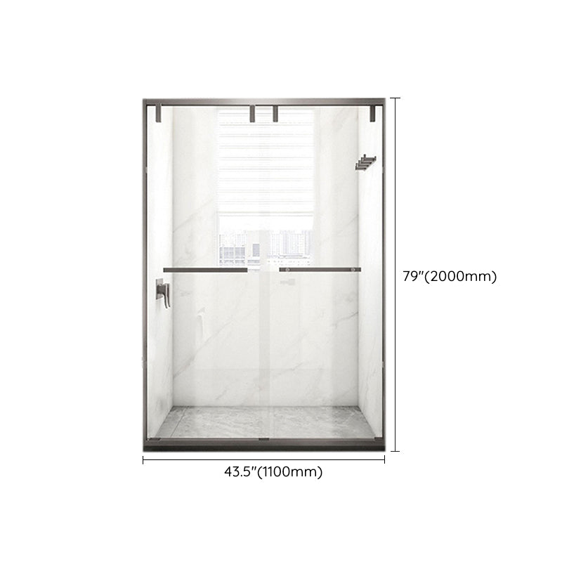 Transparent Scratch Resistant Shower Bath Door Gray Shower Bath Door