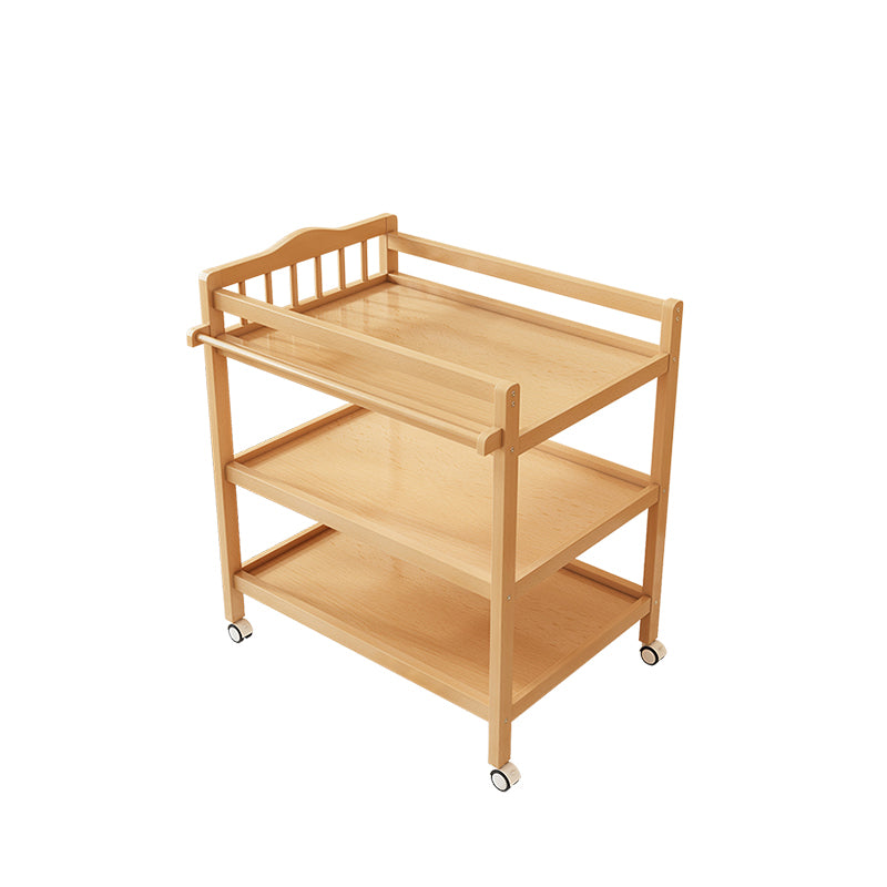 Modern Solid Wood Baby Changing Table Arch Top Changing Table