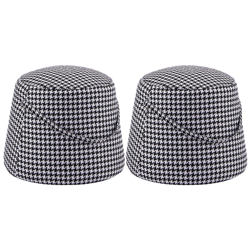 Fabric Standard Stool Modern Style Simple Household Round Footstool