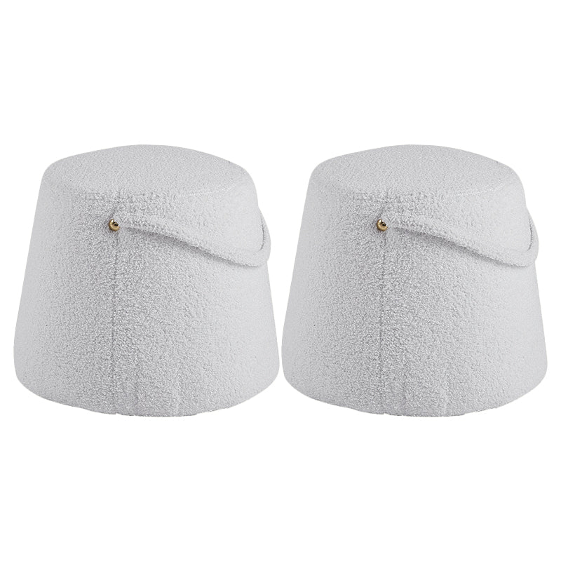 Fabric Standard Stool Modern Style Simple Household Round Footstool