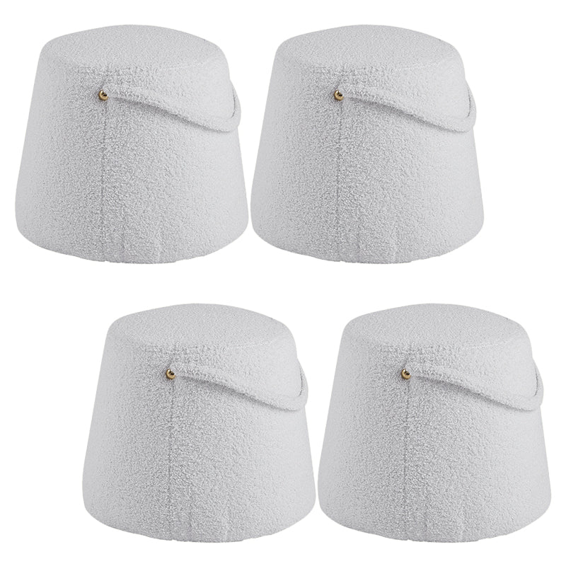 Fabric Standard Stool Modern Style Simple Household Round Footstool