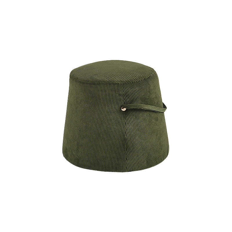 Fabric Standard Stool Modern Style Simple Household Round Footstool