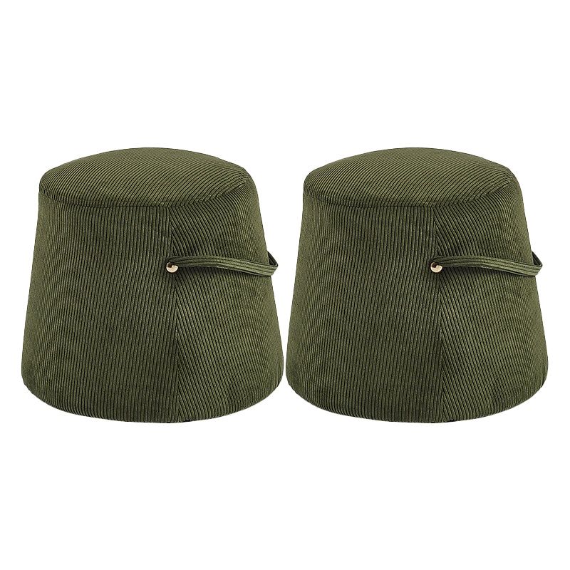 Fabric Standard Stool Modern Style Simple Household Round Footstool