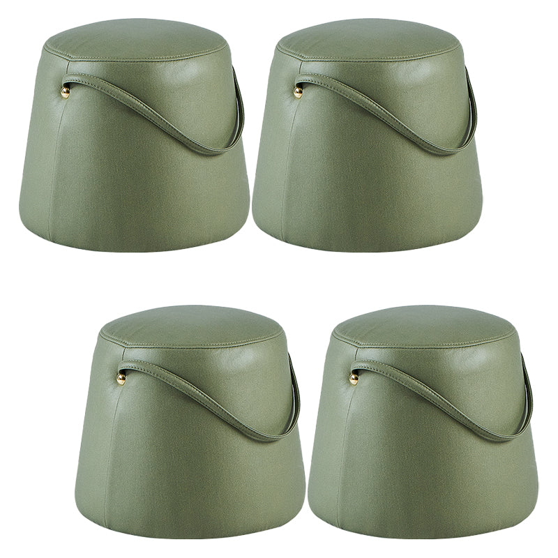 Fabric Standard Stool Modern Style Simple Household Round Footstool