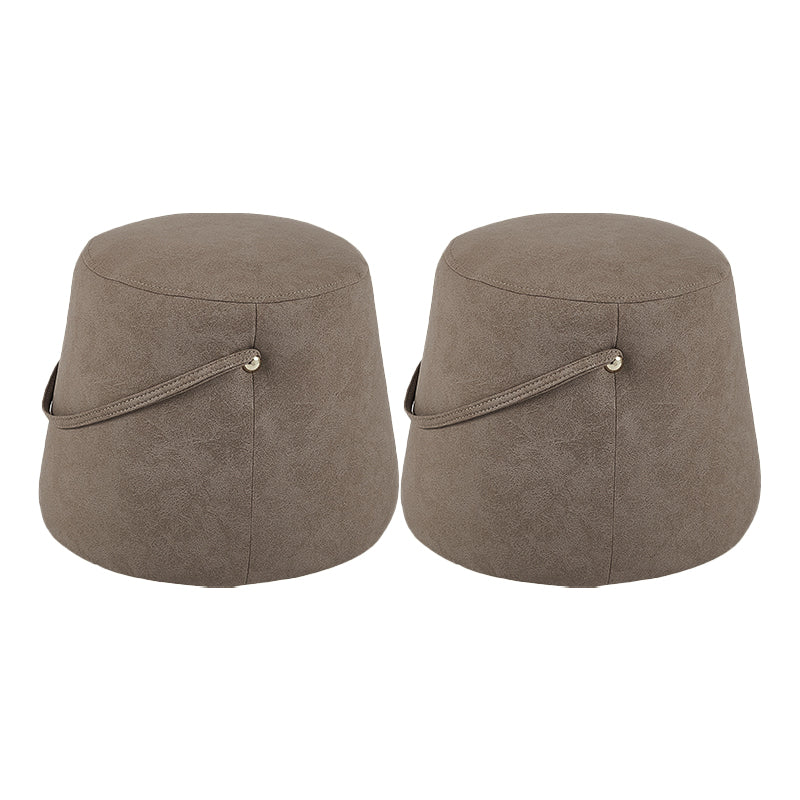Fabric Standard Stool Modern Style Simple Household Round Footstool