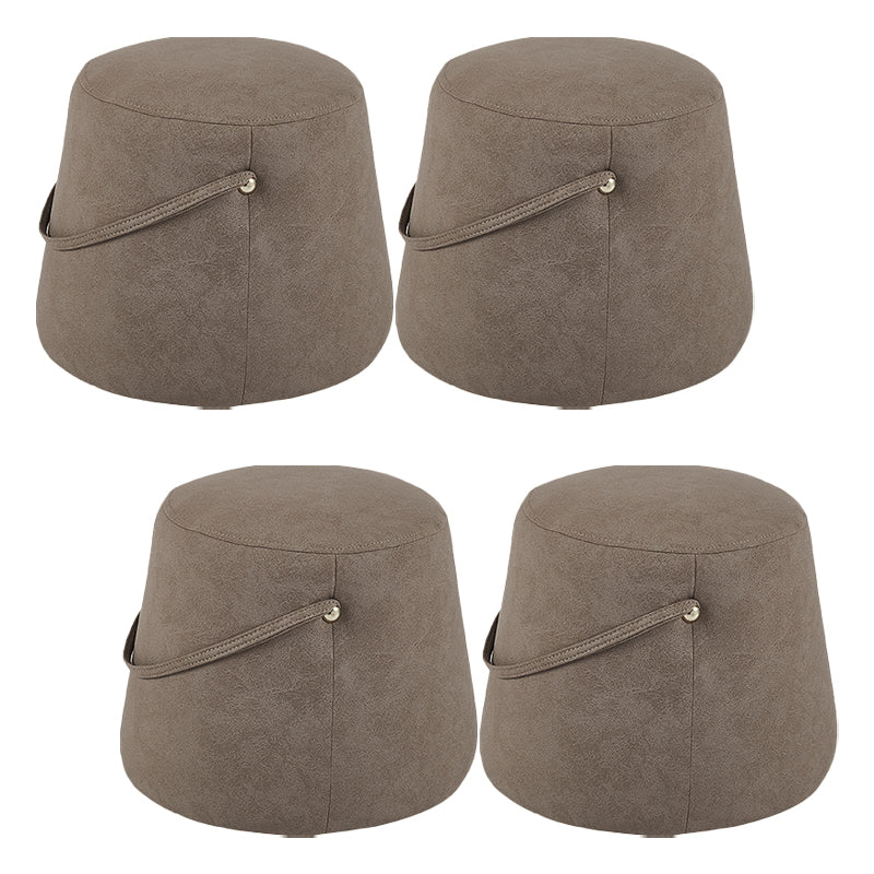 Fabric Standard Stool Modern Style Simple Household Round Footstool