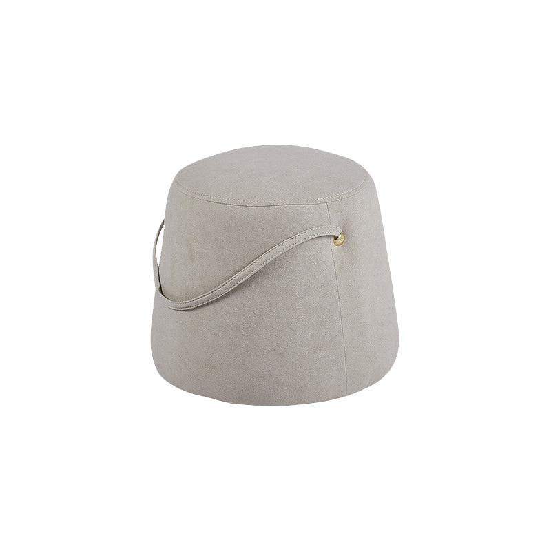 Fabric Standard Stool Modern Style Simple Household Round Footstool