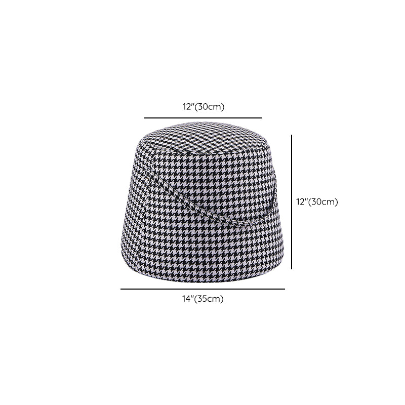 Fabric Standard Stool Modern Style Simple Household Round Footstool