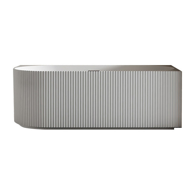 Back to Wall Soaking Bathtub Modern Acrylic Antique Finish Bath Tub