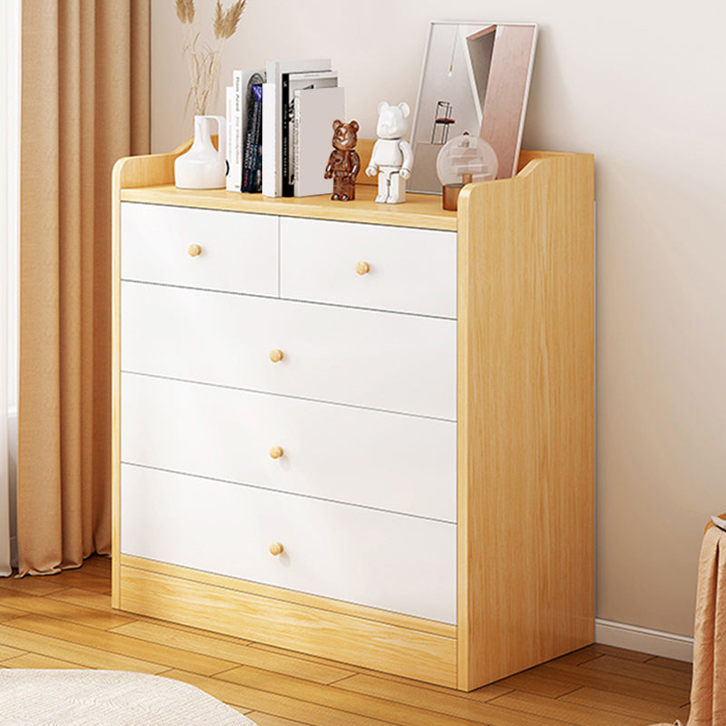 Contemporary Manufactured Wood Accent Cabinet Rectangle Storage Cabinet with Drawer