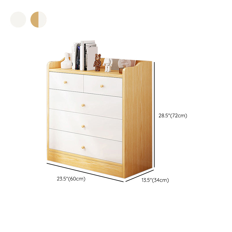 Contemporary Manufactured Wood Accent Cabinet Rectangle Storage Cabinet with Drawer