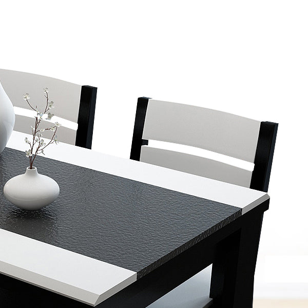 Industrial Kitchen Dinner Table Rectangle 4 Legs Stone Dining Table