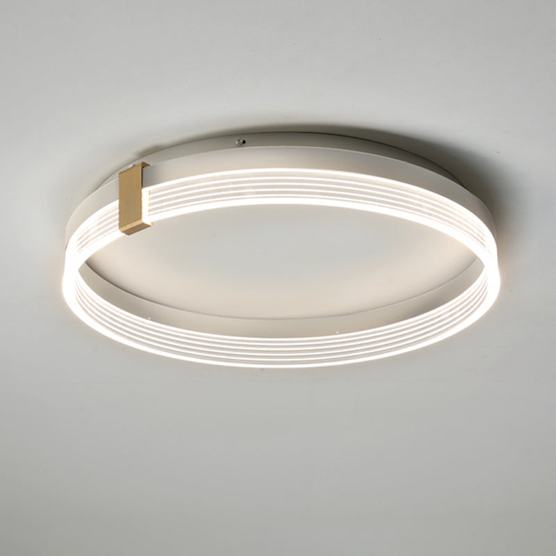 1-Light Modern Ceiling Light Simple LED Ceiling Mount Light with Acrylic Shade for Bedroom
