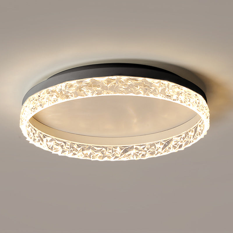 LED Ceiling Lamp Modern Simple Ceiling Mount Light with Acrylic Shade for Bedroom