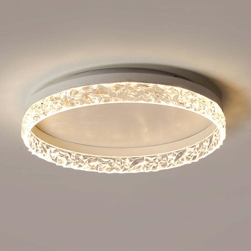 LED Ceiling Lamp Modern Simple Ceiling Mount Light with Acrylic Shade for Bedroom