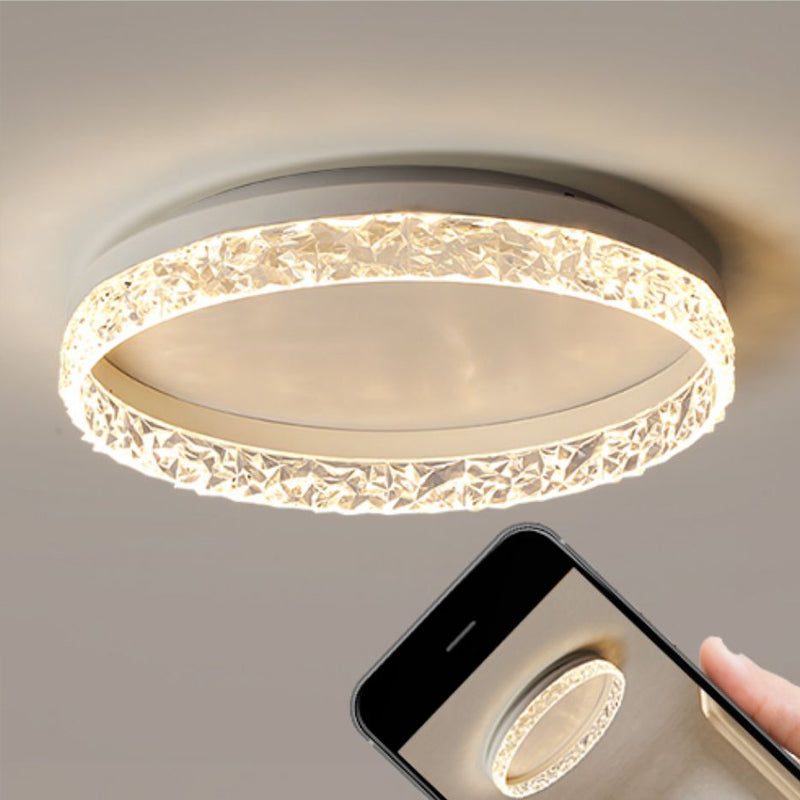 LED Ceiling Lamp Modern Simple Ceiling Mount Light with Acrylic Shade for Bedroom