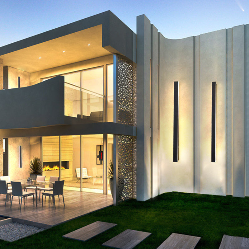 LED Wall Lamp Modern Waterproof Wall Mount Lamp with Acrylic Shade for Garden