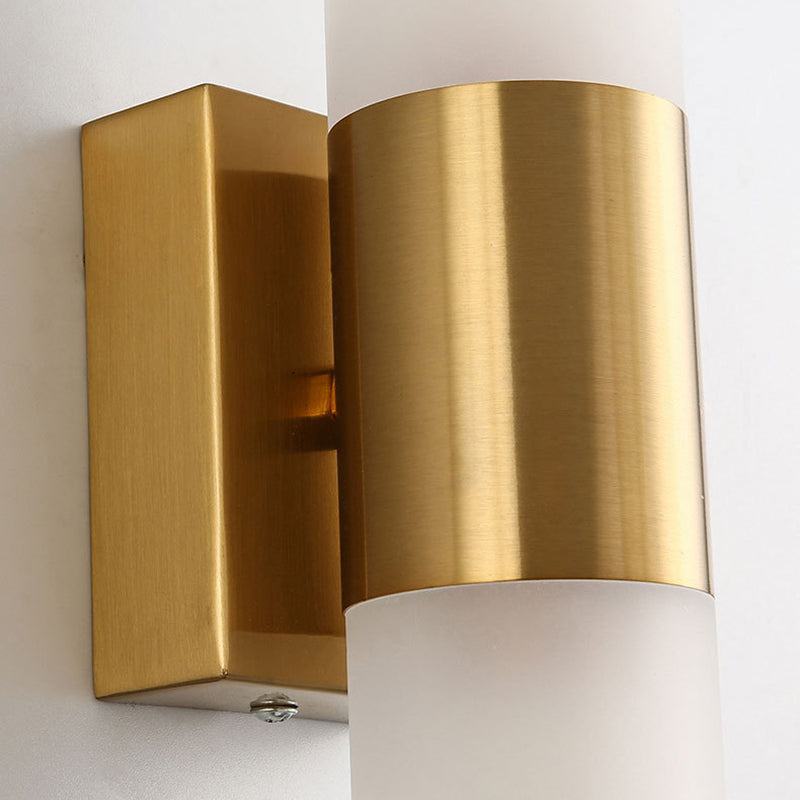 Linear Shape Metal Wall Light Modern 2-Lights Wall Mount Lighting