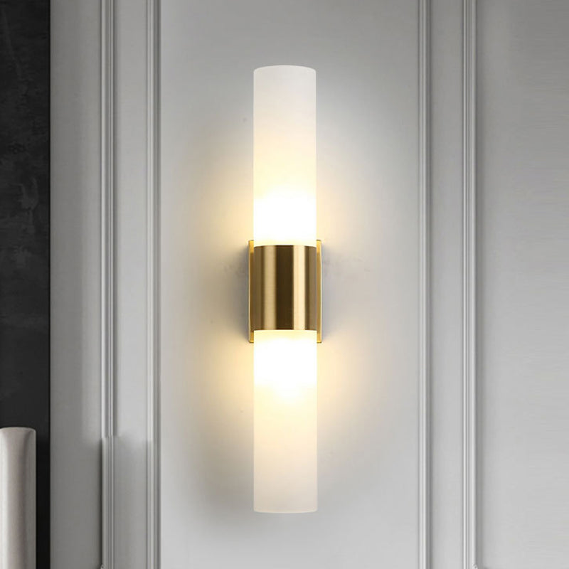 Linear Shape Metal Wall Light Modern 2-Lights Wall Mount Lighting