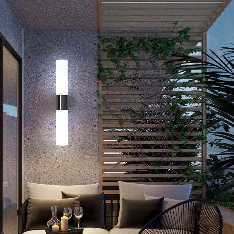 Linear Shape Metal Wall Light Modern 2-Lights Wall Mount Lighting