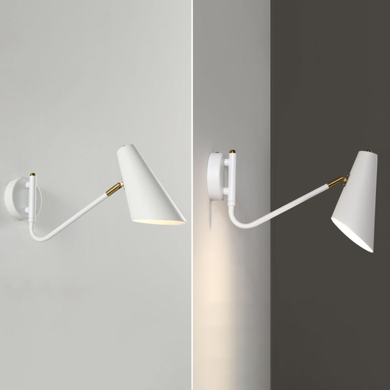 Cone Shape Metal Wall Light Modern Style 1-Light Wall Mount Lighting