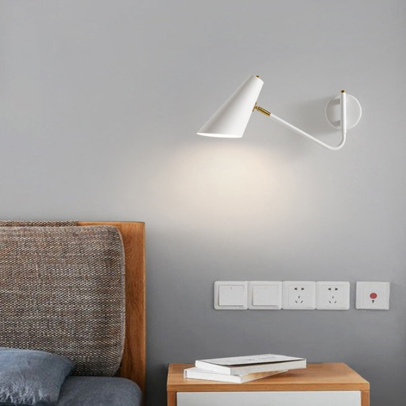 Cone Shape Metal Wall Light Modern Style 1-Light Wall Mount Lighting
