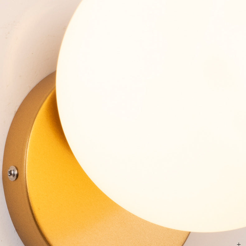 Modern Globe Wall Lamp 1 Light Wall Vanity Lights for Washroom