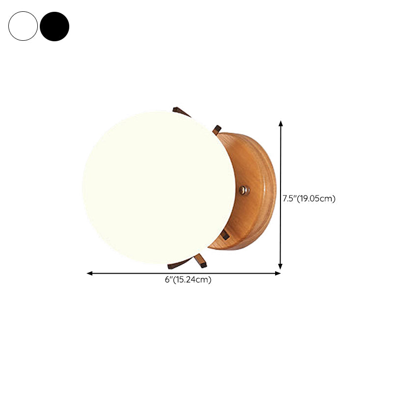 Modern Globe Wall Lamp 1 Light Wall Vanity Lights for Washroom