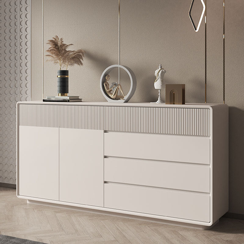 Contemporary Horizontal Combo Dresser Wooden Storage Dresser for Bedroom
