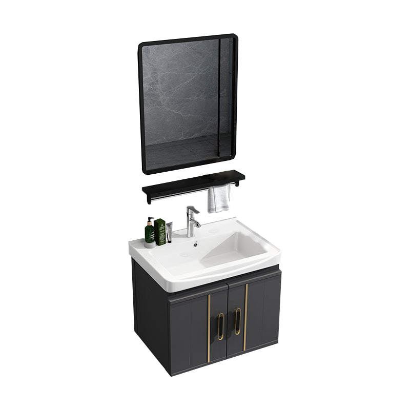 Modern Wall Mount Bathroom Vanity Set Faucet Included Bathroom Vanity