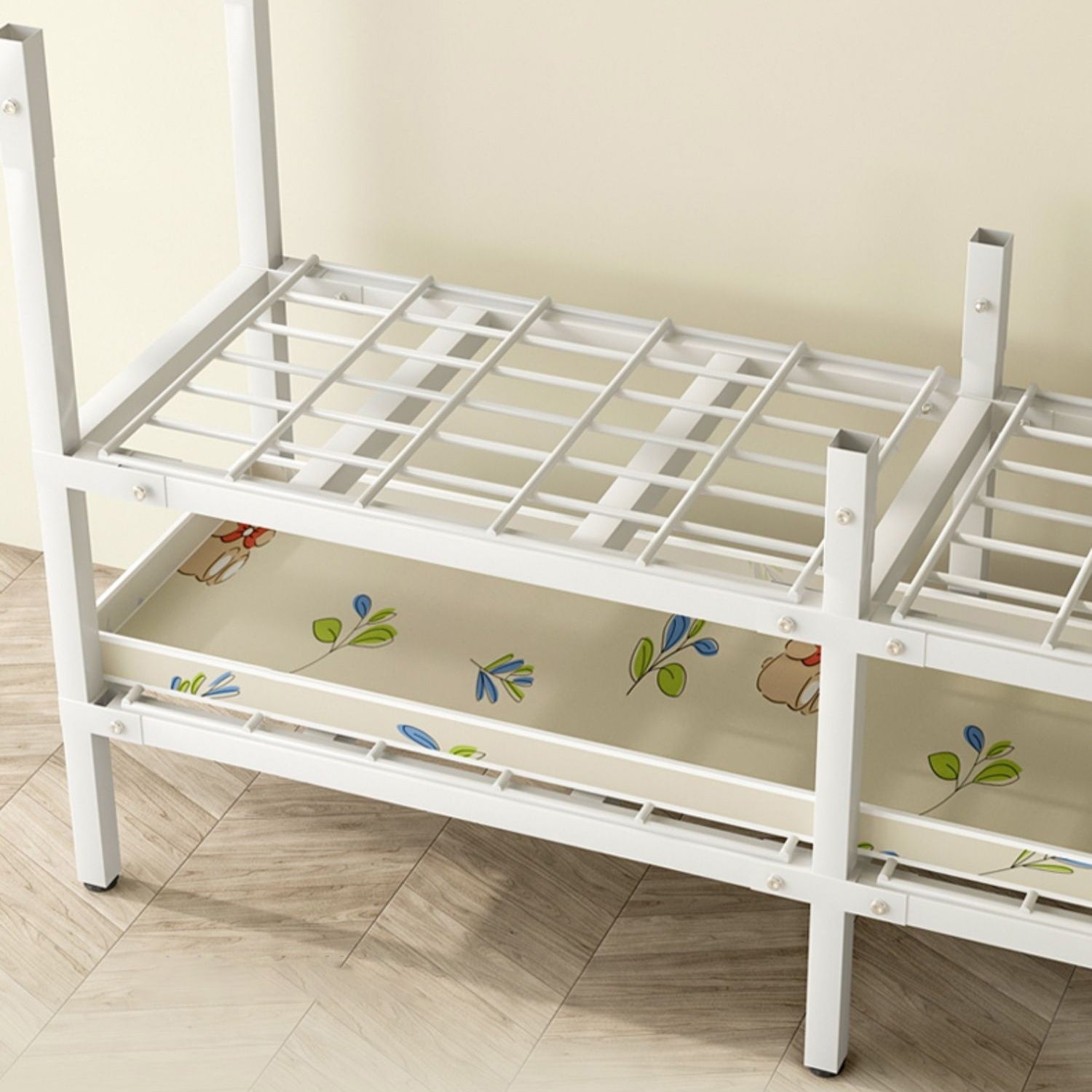 Modern Freestanding Metal Frame Wardrobe Foldable Wardrobe with Garment Rod