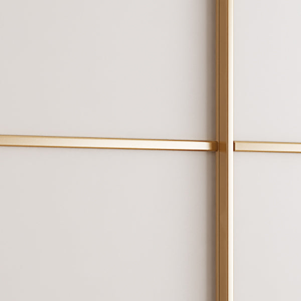 Modern Artificial Wood Wardrobe Freestanding Wardrobe with Sliding Doors