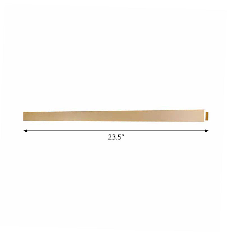 Lámpara de letrero de luz de luz lineal simple lámpara de mecanismo de metal en oro, blanco/cálido/luz natural