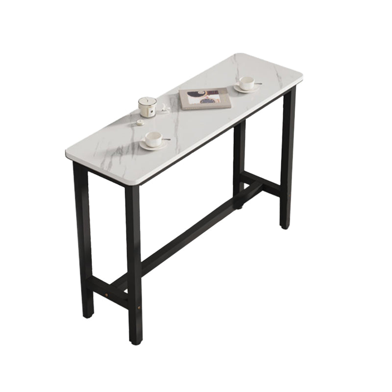 Modern Rectangle Wood Counter Table 2/3/4/5 Pieces Bar Table Set for Cafe