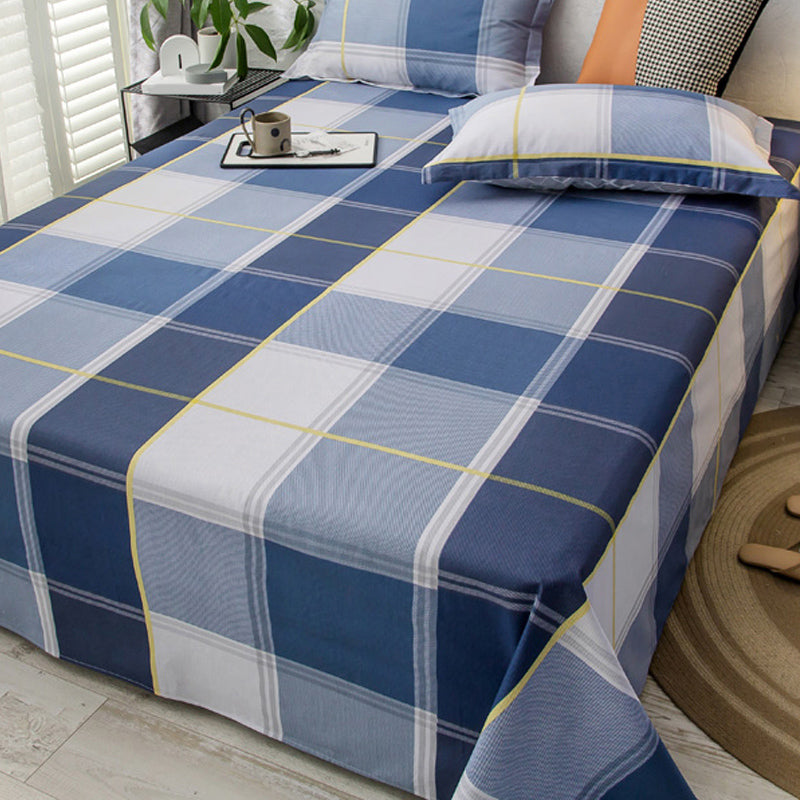 Popular Bed Sheet Cartoon Bear Patterned Fade Resistant Non-Pilling 100 Cotton Bed Sheet