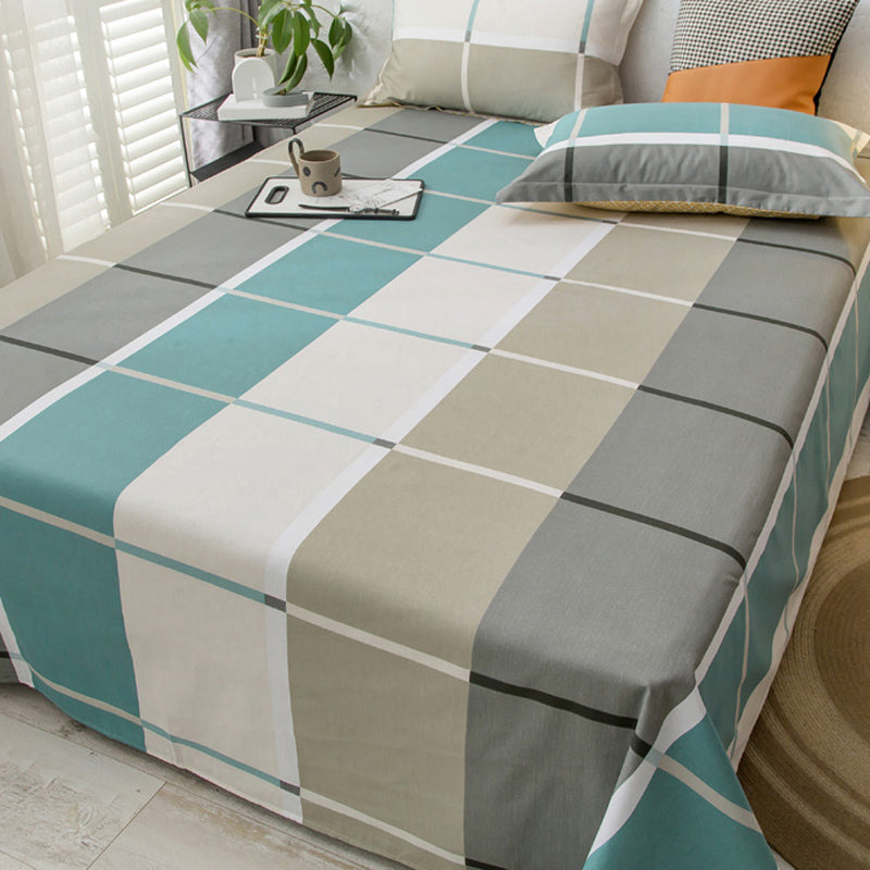 Popular Bed Sheet Cartoon Bear Patterned Fade Resistant Non-Pilling 100 Cotton Bed Sheet