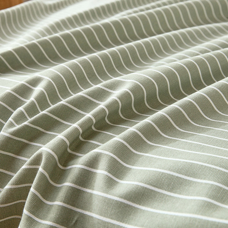 Fashionable Bed Sheet Stripe Patterned Non-Pilling Fade Resistant 100 Cotton Bed Sheet