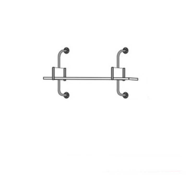 Contemporary Engineered Wood Bookshelf Floating White Bookcase