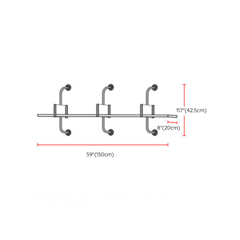 Contemporary Engineered Wood Bookshelf Floating White Bookcase