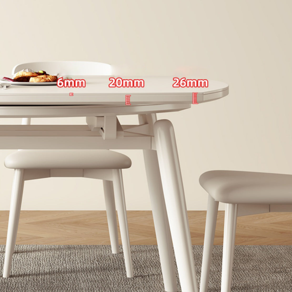 Modern 1/5/7/9 Pieces Furniture Sintered Stone Dining Set in White