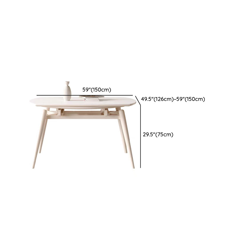 Modern 1/5/7/9 Pieces Furniture Sintered Stone Dining Set in White