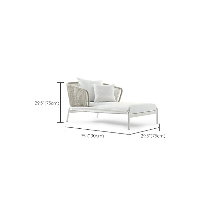 Metal Frame Outdoor Sofa Industrial UV Resistant Patio Sofa with Cushion