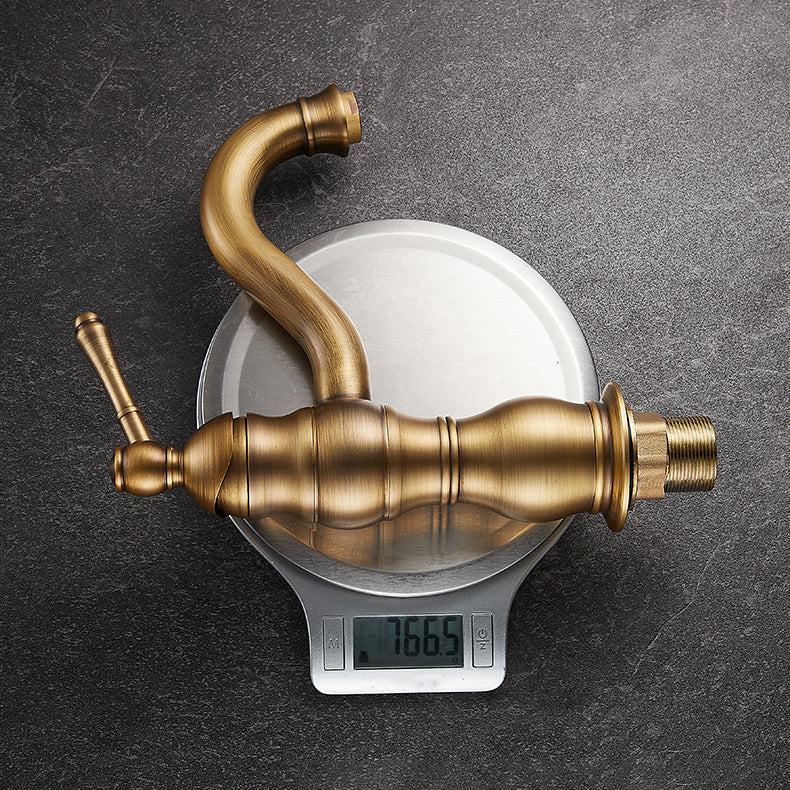 Traditional Wide Spread Bathroom Faucet Lever Handles Centerset Faucet