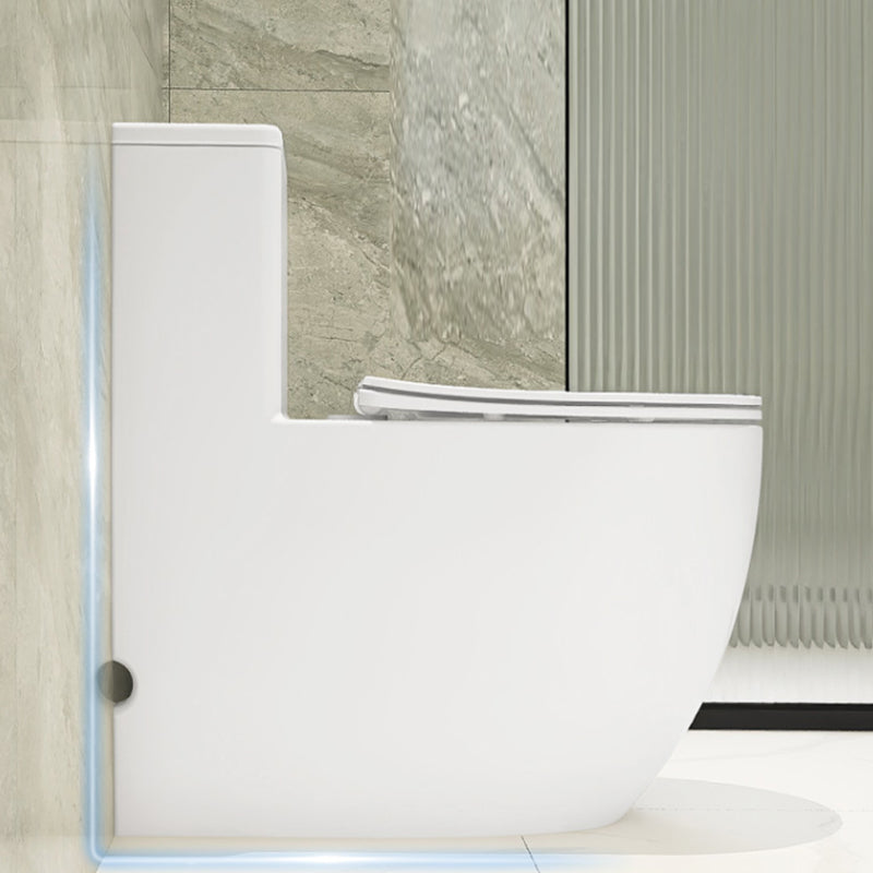 Contemporary Floor Mounted Toilet White Seat Included Urine Toilet for Bathroom