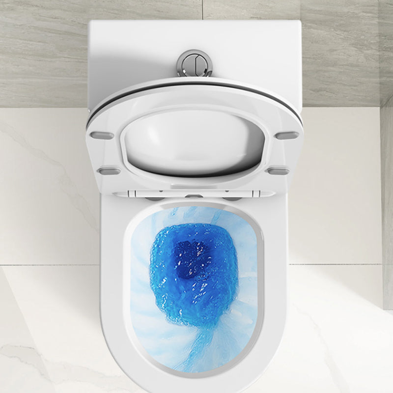 Contemporary Floor Mounted Toilet White Seat Included Urine Toilet for Bathroom